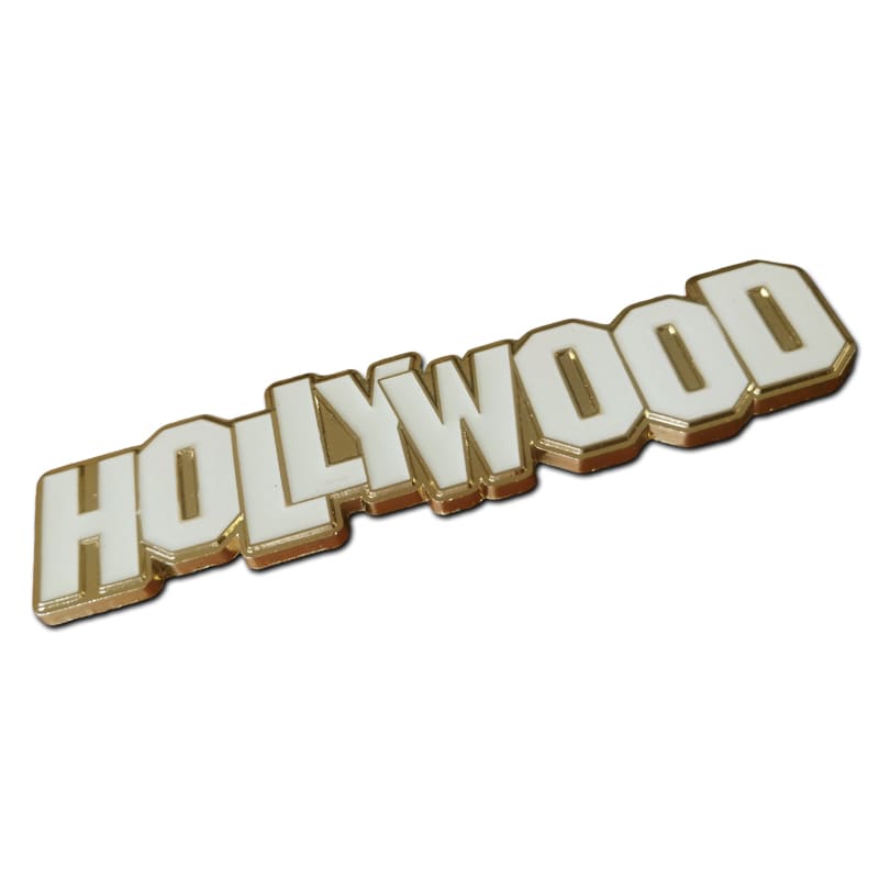 Hollywood Font 3D Gold Plated Shiny Fridge Magnet, Los Angeles, California,USA - Image 4