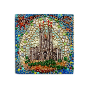 3D refrigerator magnet of the Sagrada Familia in Barcelona, Spain