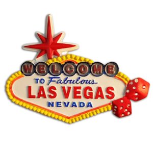 3D Fridge Magnet Souvenir Gift of Las Vegas, USA