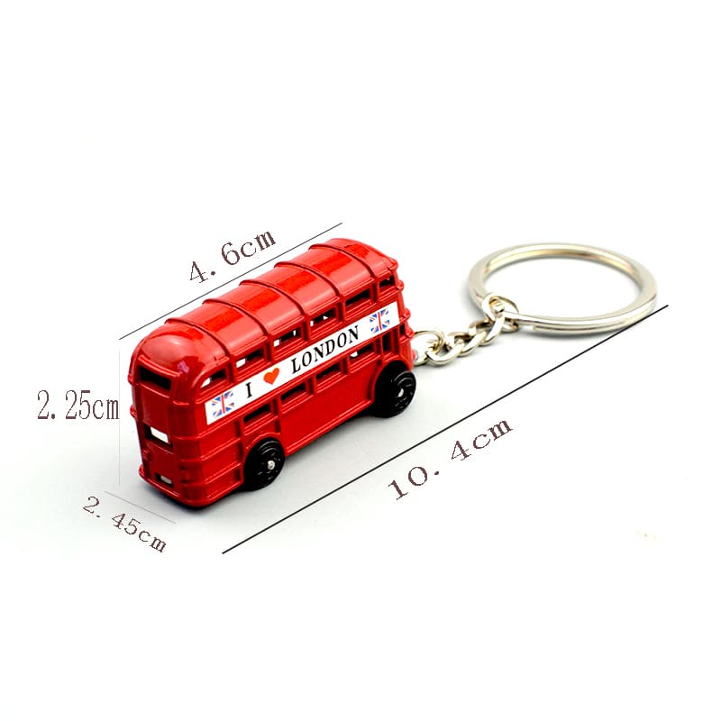 Die-cast British Cultural Icons Landmark Keychain Keyring - Image 3