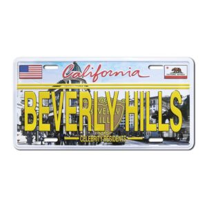 Beverly Hills Decorative Embossed Souvenir Novelty License Plate,California,USA