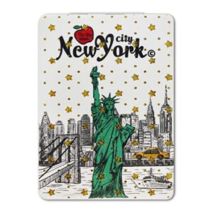 Girls & Women Fashion Elegant New York Souvenir Rectangle Travel Mirror, Hand Mirror,Cosmetic Makeup Compact Mirror