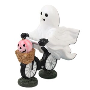 Halloween Ornament Desktop Spooky Bike Ride Home Tabletop Home Ghost Ornament