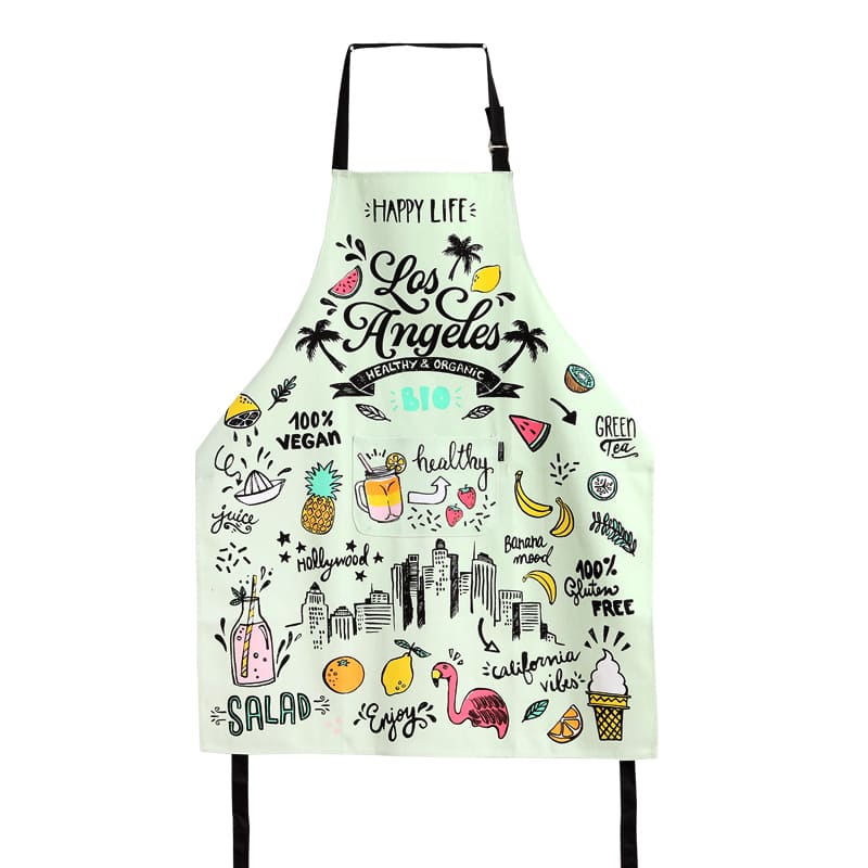 Customized Los Angeles Apron with Pocket, Los Angeles Vacation Souvenirs & Travel Gift Apron