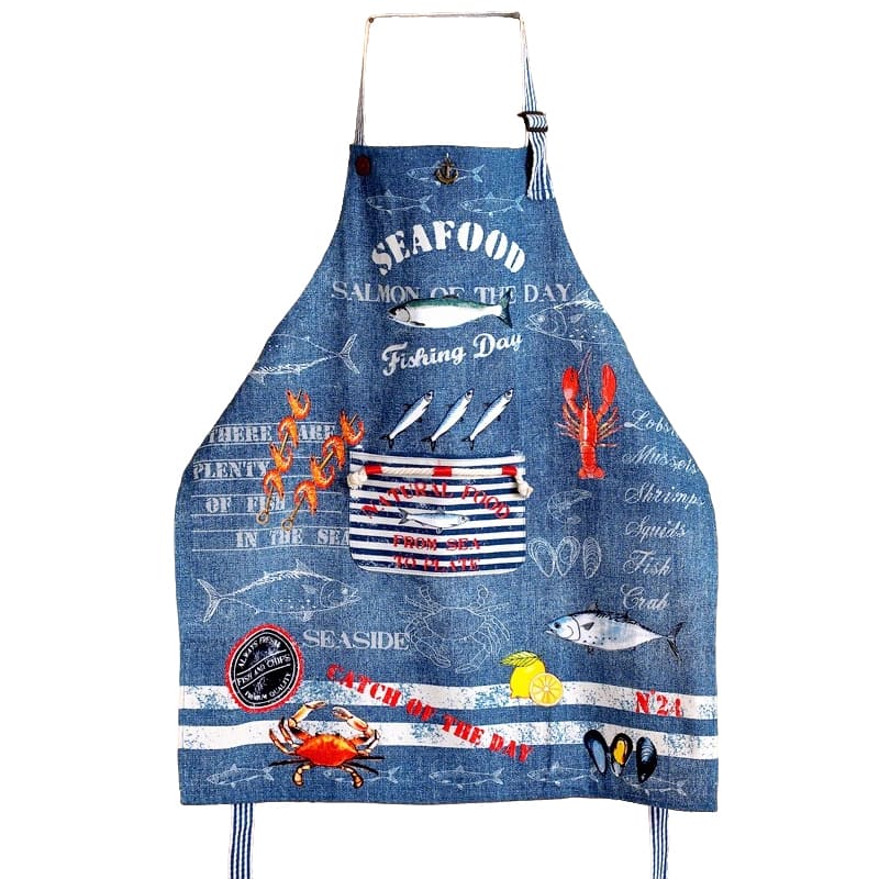 Customized 100% Cotton Apron with Pocket, Souvenirs & Travel Gift Apron