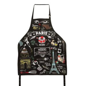 Customized France Paris Apron with Pocket, Paris Souvenirs & Travel Gift Apron