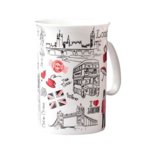 London Sketch Tea Coffee Mug, Tea Cup, Milk Cup, Gift