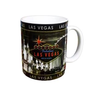 Las Vegas Souvenir Mug Black Coffee Cup Nevada Gifts LV City