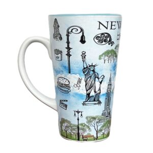 Customizable NEW YORK TALL COFFEE MUG Colorful, NEW YORK Tea Coffee Cup