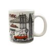 Collection of illustrations featuring New York, USA elements, Tea milk coffee mug