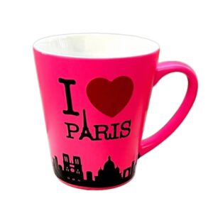 French Paris red & black coffee mug, milk cup, tea cup