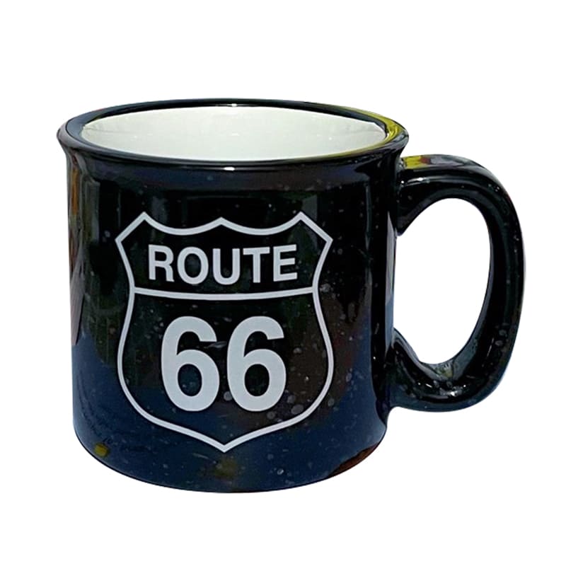 Route 66 Black/White Coffee Mug, Milk Cup, Tea Cup