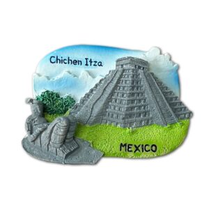 Chichen Itza Mexico 3D Refrigerator Magnet Travel Souvenirs