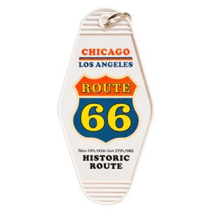 Customize Print Las Vegas Chicago Los Angeles Route 66 Key Chain