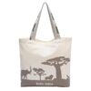 Customized canvas tote bag from the Dutch wildlife Zoo, shopping bag