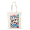 London England theme Customized Tote bag with Zip Closure & Inner Pocket