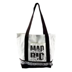 Customized Spanish Madrid canvas tote bag shopping bag