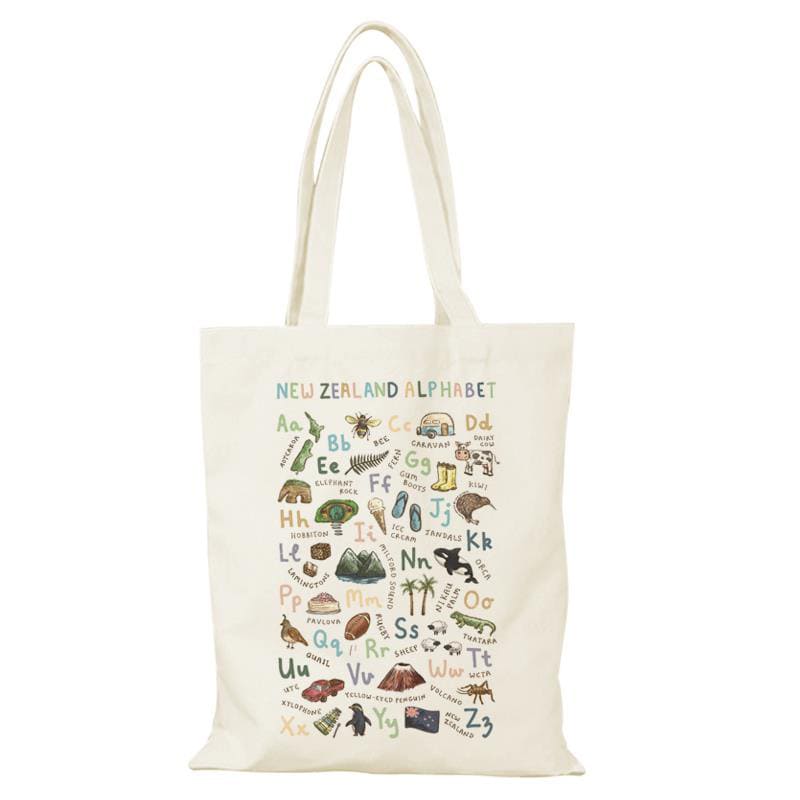 Customized New Zealand theme Tote bag with Zip Closure & Inner Pocket