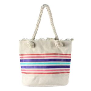 Customizable casual style Canvas Tote Bag with Zip Closure & Inner Pocket