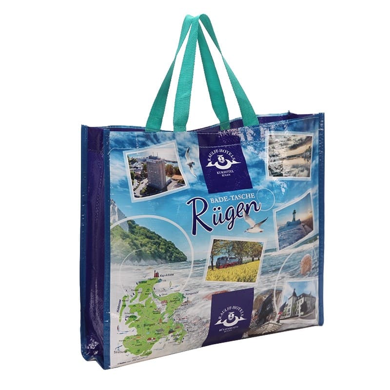 Customized Eco-friendly travel woven tote bag for European island hotels - Image 2