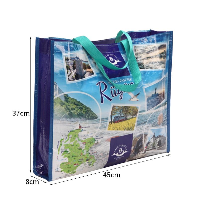Customized Eco-friendly travel woven tote bag for European island hotels - Image 6