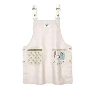 Customized 100% Cotton Japanese Apron with 2 Pockets, Paris Souvenirs & Travel Gift Apron