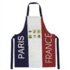 Customized 100% Cotton France Paris Apron with Pocket, Paris Souvenirs & Travel Gift Apron