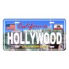 HOLLYWOOD License Plate Magnet, Ideal for Fridge and Office Decor, Collectible Souvenir