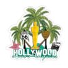 HOLLYWOOD Fridge Magnet, Ideal for Fridge and Office Decor, Collectible Souvenir