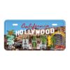 HOLLYWOOD Licenseplate Fridge Magnet for Home & Office Decor, Collectible Souvenir