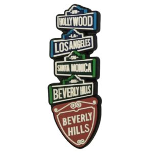 Hollywood Resin Fridge Magnet Beverly Hills Los Angeles Santa Monica USA Landmarks Tourist Travel Souvenir