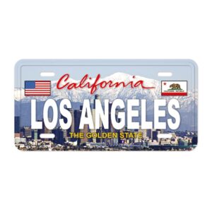 LOS ANGELES License Plate Magnet, Ideal for Fridge and Office Decor, Collectible Souvenir