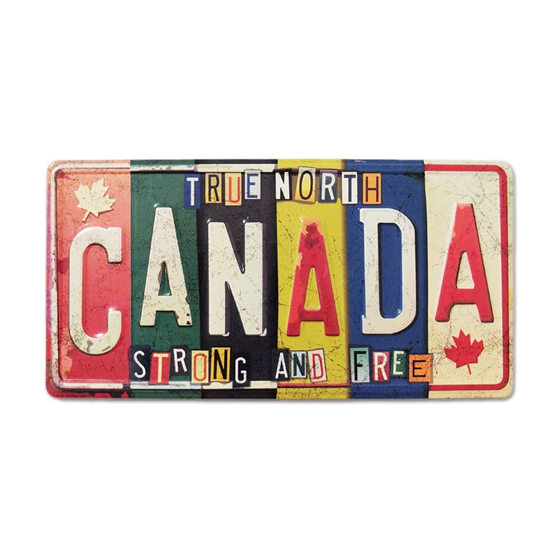 Small Licenseplate Fridge Magnet for Home & Office Decor, Collectible Souvenir