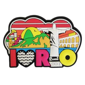 Brasil I love RIO Resin Fridge Magnet Tourist Travel Souvenir