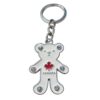 CANADA Cute small Bear Metal 3D Souvenir Keychain with Rhinestones