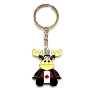 Canadian Reindeer Series Theme Metal Keychain, Key ring chain