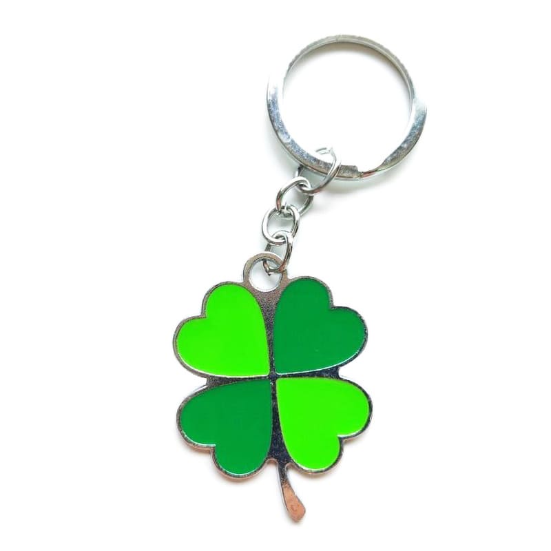 Ireland Green Clover Series Metal Keychain, Key Ring Chain - Image 4