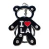 LOS ANGELES Bear Metal 3D Souvenir & Bottle opener Keychain with Rhinestones