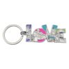 LOVE of Las Vegas Electroplated metal Keychain, Key Ring Chain