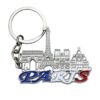 France Paris Series Metal 3D Souvenir Keychain, Key Ring Chain