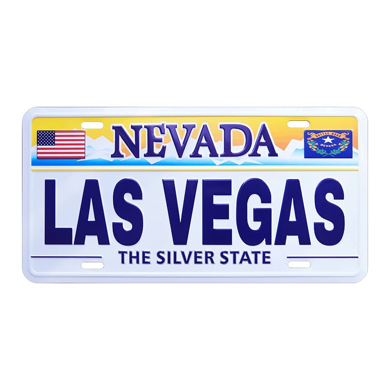 Las Vegas Decorative Embossed Souvenir Novelty License Plate, USA