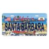 Santa Barbara Beach Decorative Embossed Souvenir Novelty License Plate,California,USA