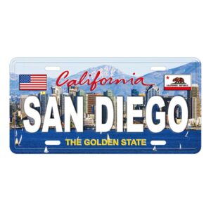 San Diego Decorative Embossed Souvenir Novelty License Plate,California,USA