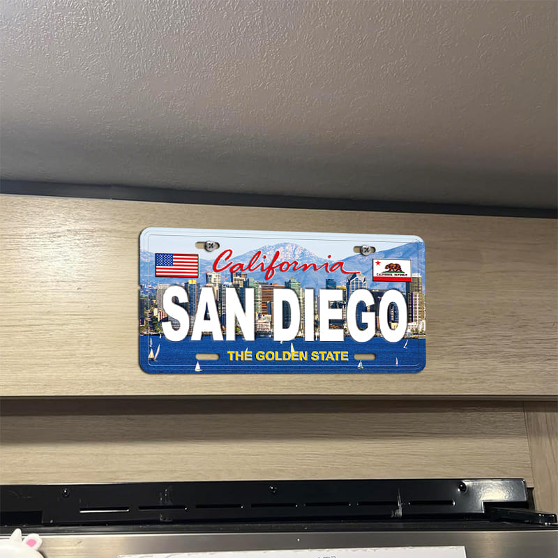 San Diego Decorative Embossed Souvenir Novelty License Plate,California,USA - Image 3