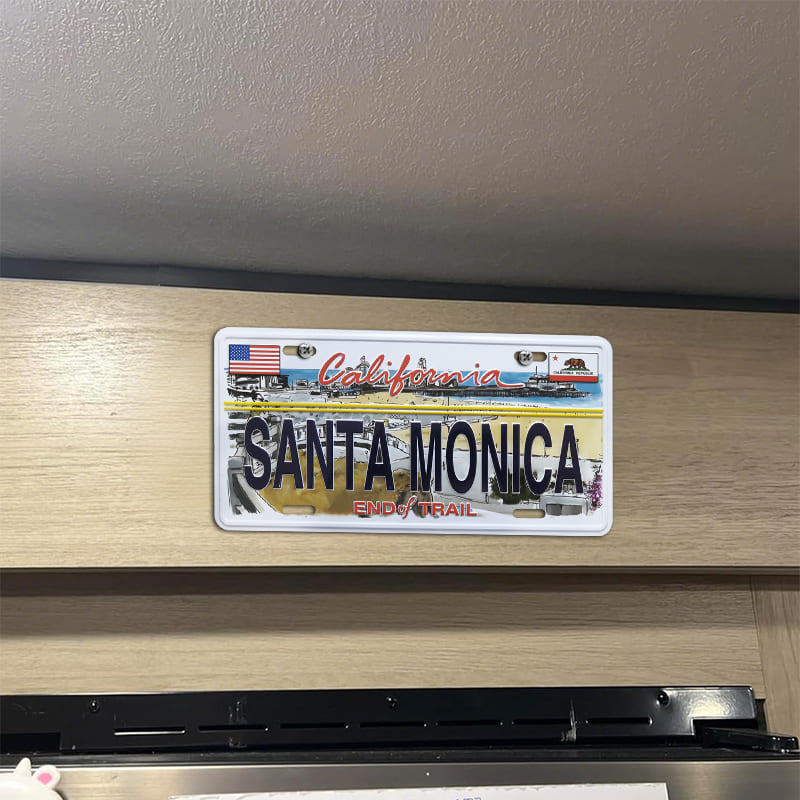 Santa Monica Beach Decorative Embossed Souvenir Novelty License Plate,California,USA - Image 3