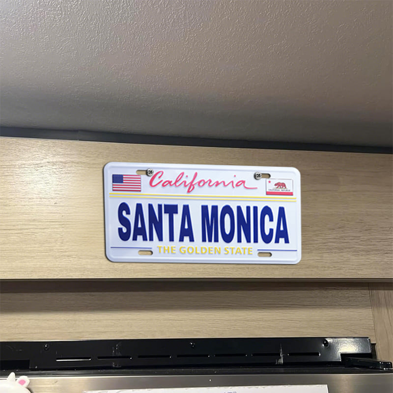 Santa Monica Decorative Embossed Souvenir Novelty License Plate,California,USA - Image 3