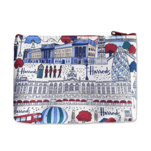 Fashion Cute London Canvas Souvenir Zipper pouch Travel Cosmetic Bag