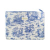 Fashion Blue pattern London Canvas Souvenir Zipper pouch Travel Cosmetic Bag
