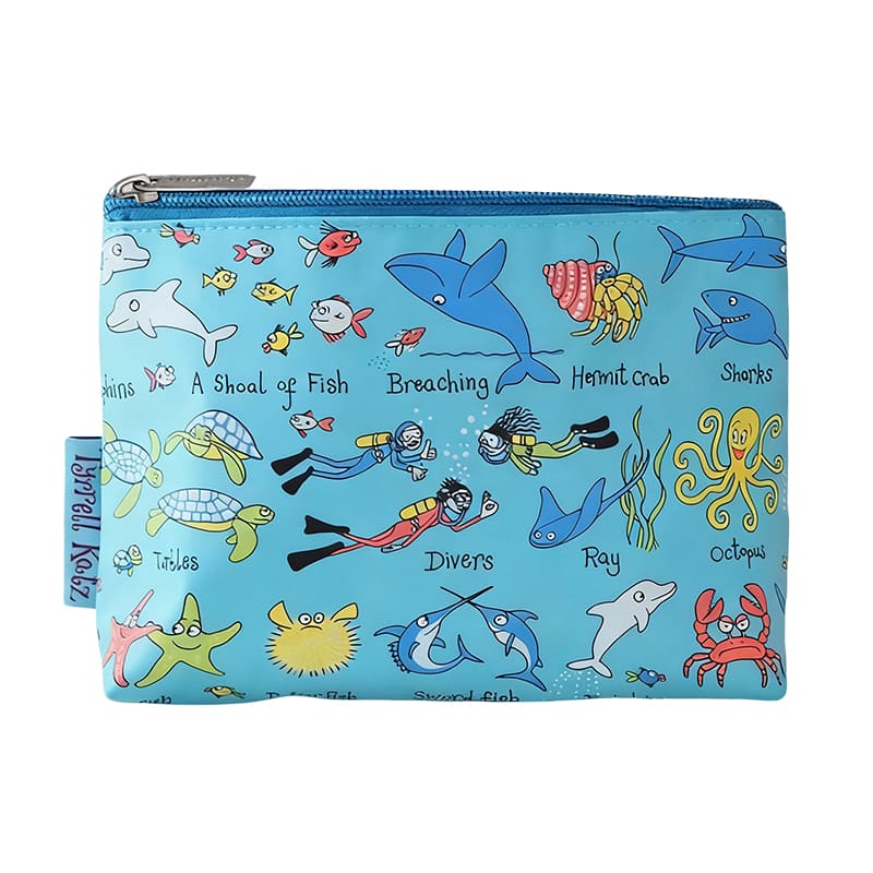 Cute ocean theme Toilet bag, waterproof storage bag