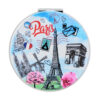 Girls & Women Fashion Elegant Paris Souvenir Rectangle Travel Mirror, Hand Mirror,Cosmetic Makeup Compact Mirror